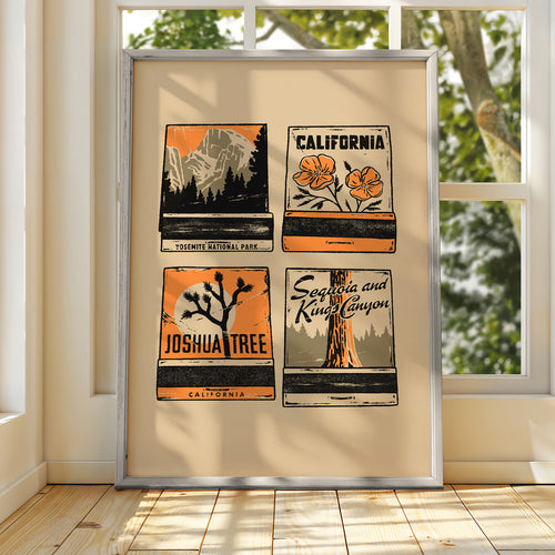 California Matchbooks Print (Made to Order)