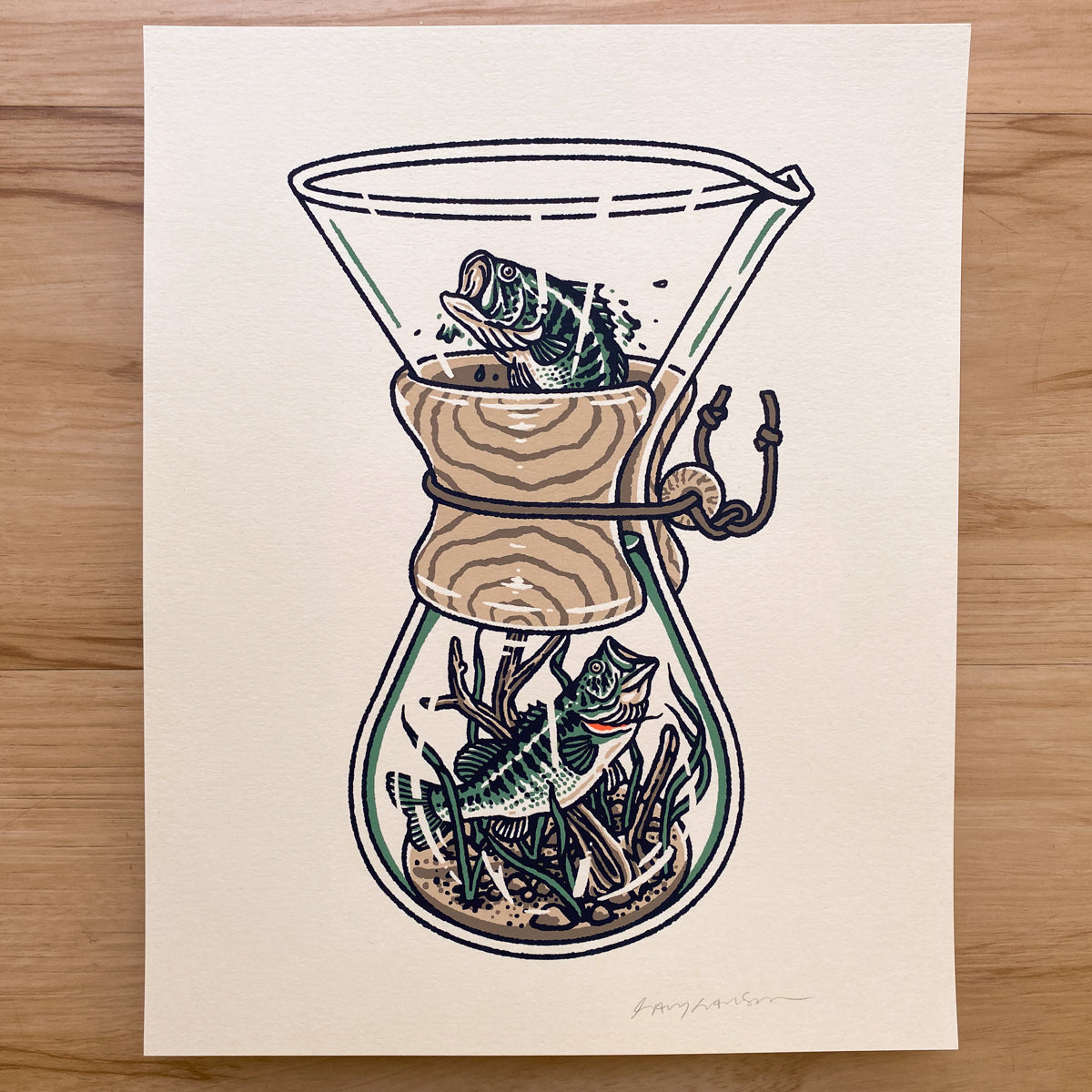 Chemex Bass - Signed 8x10in Print #425