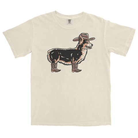 Chocolate Lab Cowdog Heavyweight T-shirt