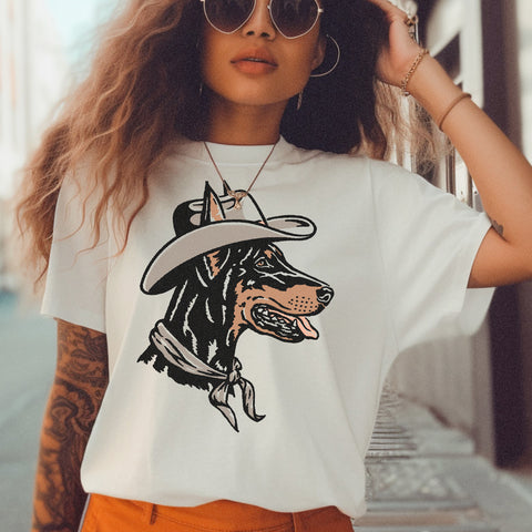 Greyhound Cowdog Heavyweight T-shirt