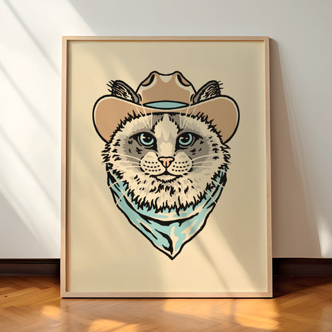 Siamese Cowcat Print (Made to Order)