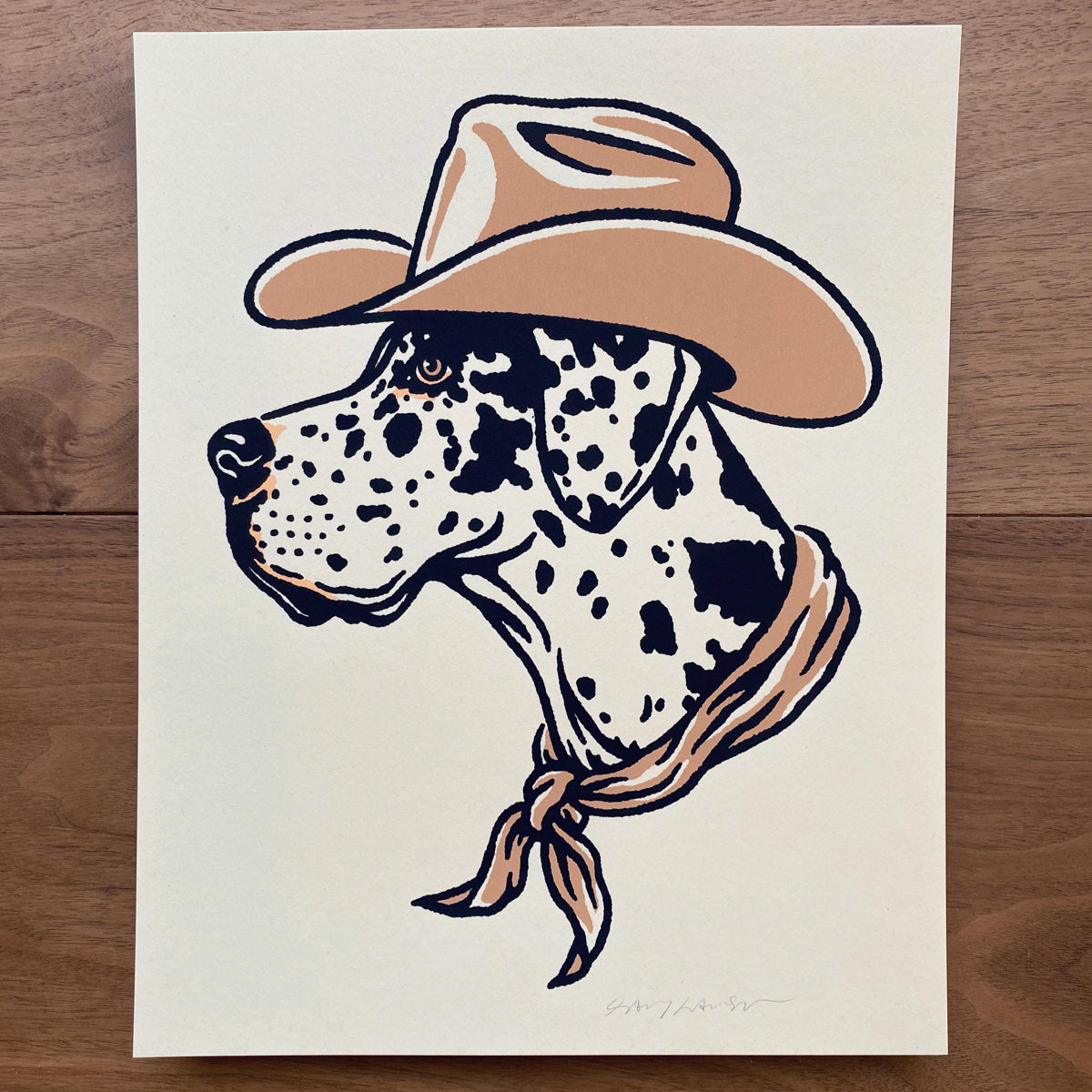 Great Dane Cowdog - 8x10in Print #444