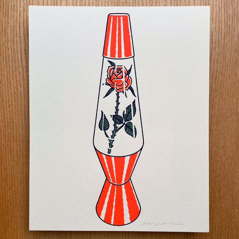 Volcano Lava Lamp - Signed 8x10in Print #456