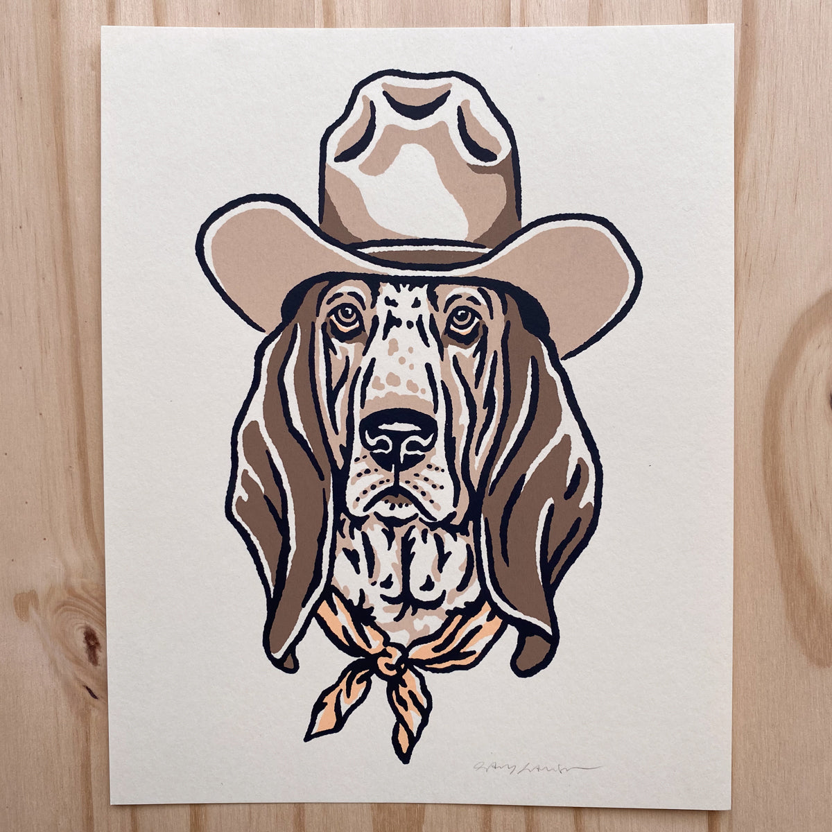 Basset hound with hat shop