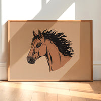 Horse Head (Bay) Giclée Print