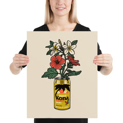 Kona Flower Can Print (Made to Order)