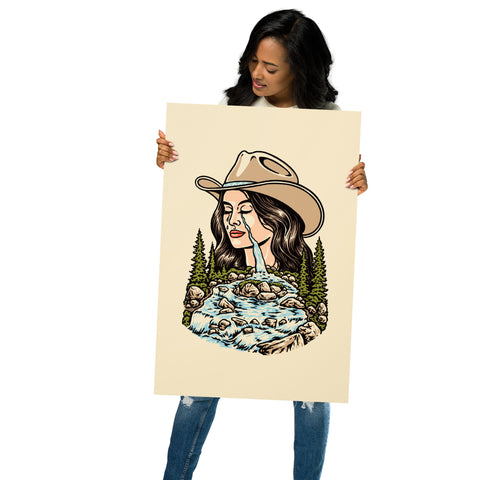 Mermaid Cowgirl Print (Made to Order)