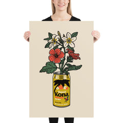Kona Flower Can Print (Made to Order)