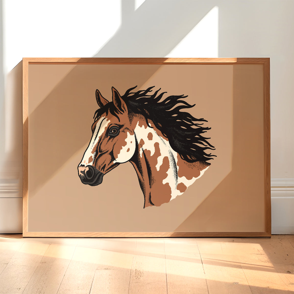Horse Head (Painted) Giclée Print