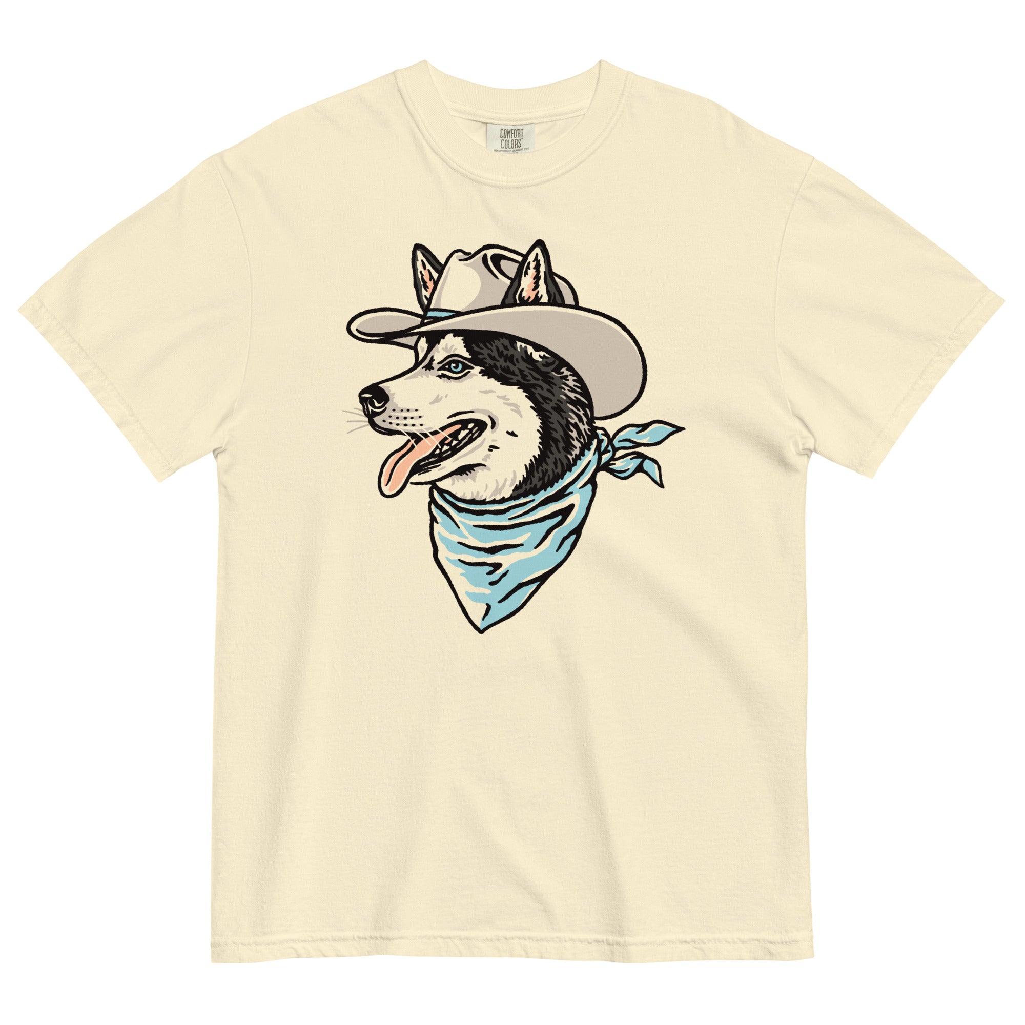 Siberian Husky Cowdog Heavyweight T-shirt – Steel Bison