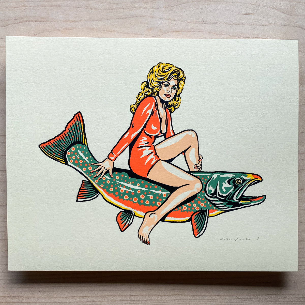 Dolly Parton on a Dolly Varden - Signed 8x10in Print #384