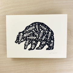 Fish Bear - Signed Print #198