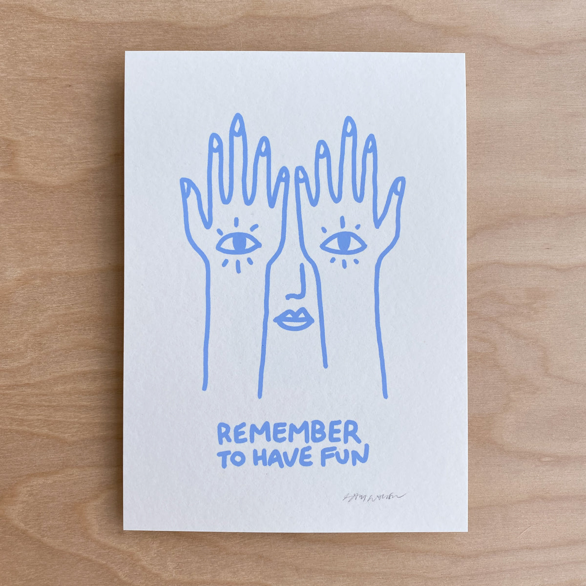 Sold out. Fun - Signed 5x7in Print #249