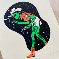 Western Alien Oakley - Signed 8x10in Silkscreen Print