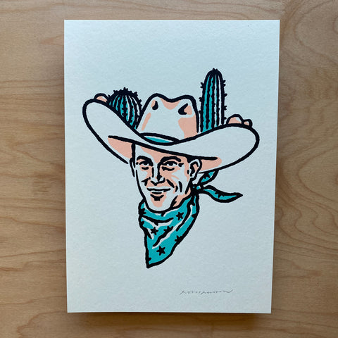 Turquoise Texas - Signed 5x7in Print #398