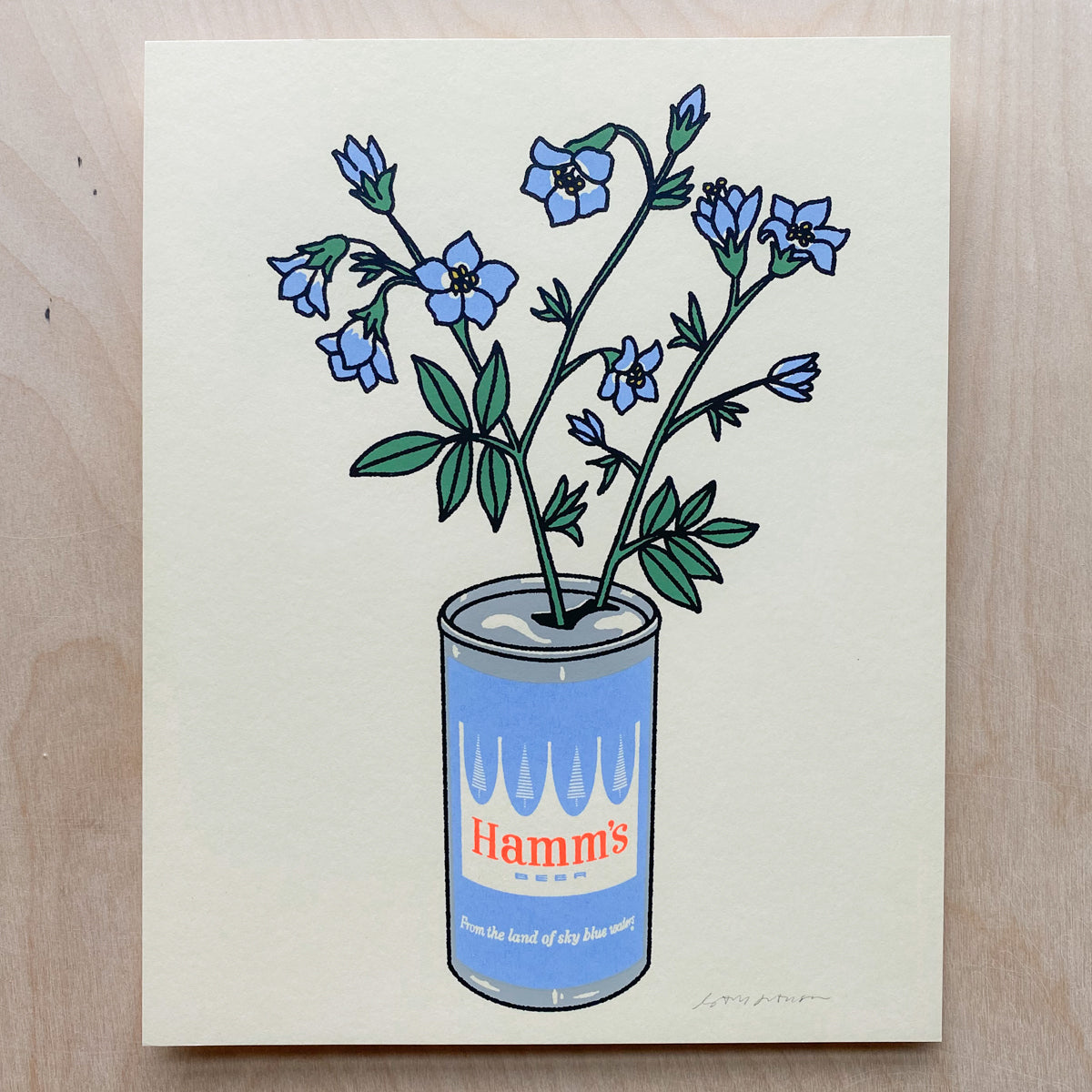 SOLD OUT. Jacob's Ladder Beer Can - Signed 8x10in Print #351