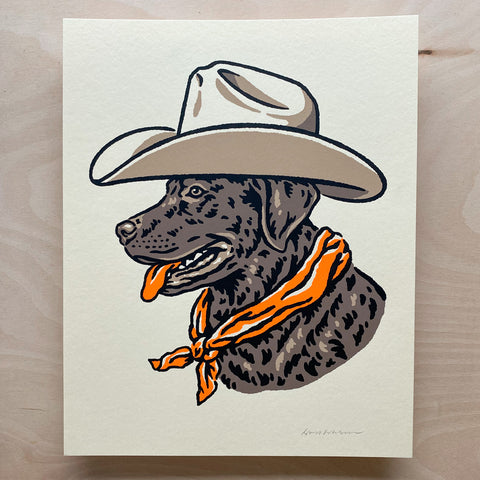 Greyhound Cowdog Print (Made to Order)