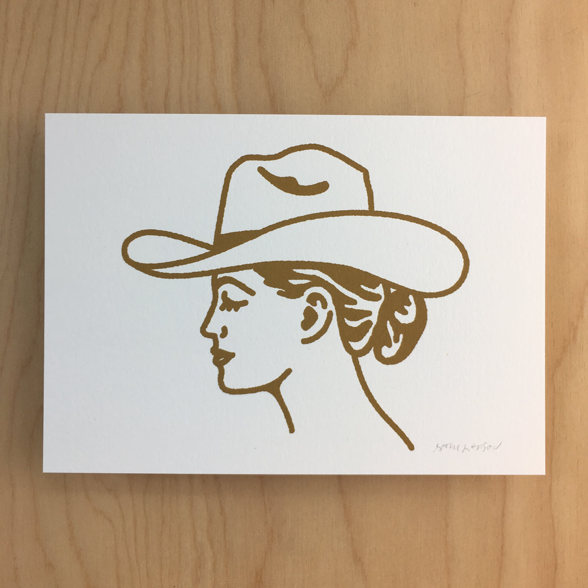 Austin Cowgirl - Signed Print #145 GOLD