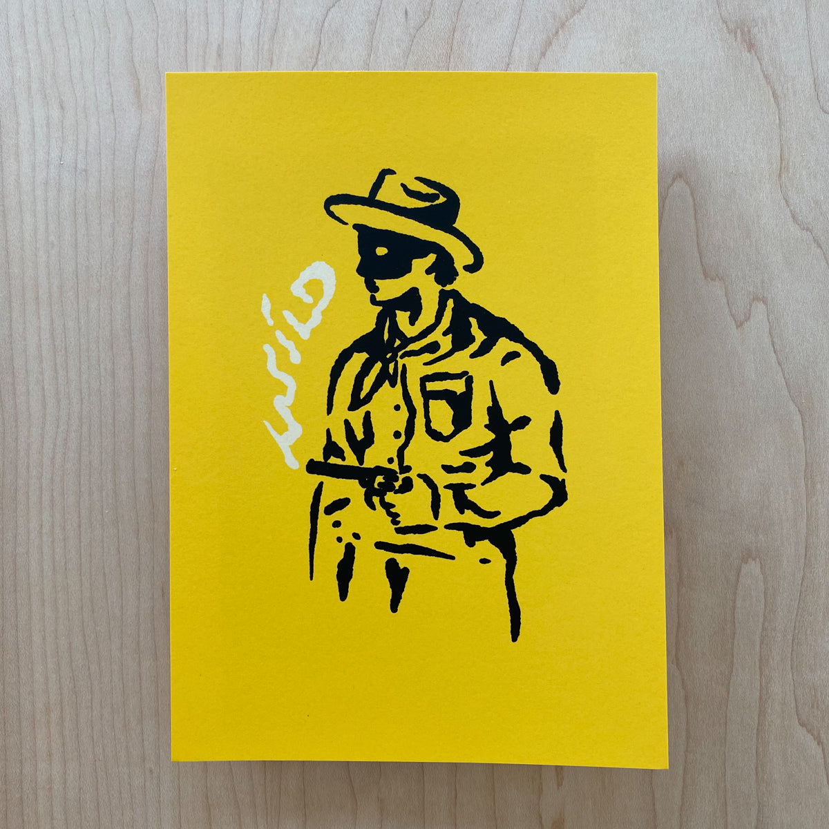 Wild Bandit - Signed 5x7in Print #158 (yellow)