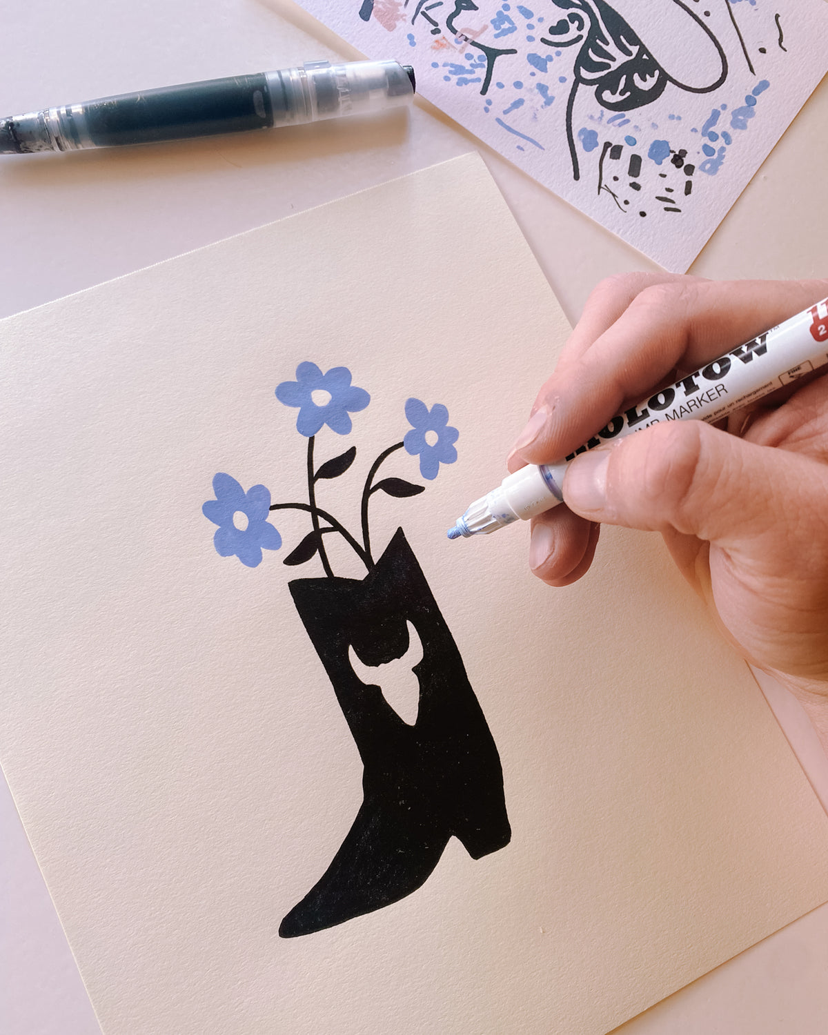 SOLD OUT. Mystery Original Marker Drawing (Round 8)