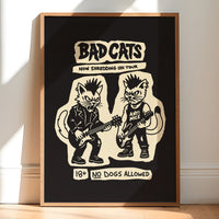 Bad Cats Giclée Print