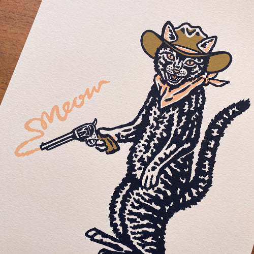 Bandit Cat - Signed 8x10in Print #313