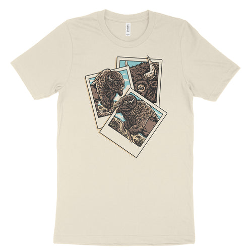 Bison Polaroid Lightweight T-shirt (Made to Order)