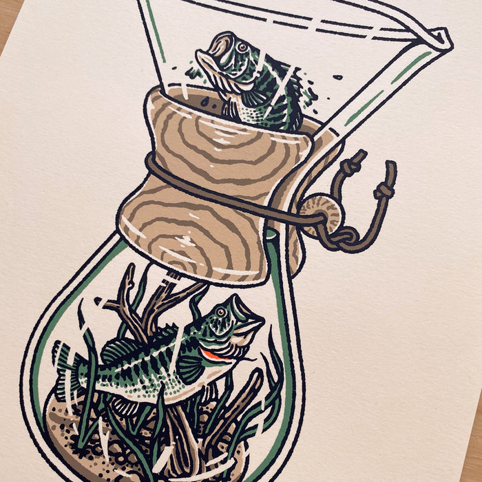 Chemex Bass - Signed 8x10in Silkscreen Print