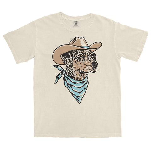 Brown Pug Cowdog Heavyweight T-shirt