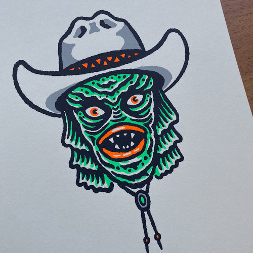 Cowboy Creature - Signed 8x10in Print #440