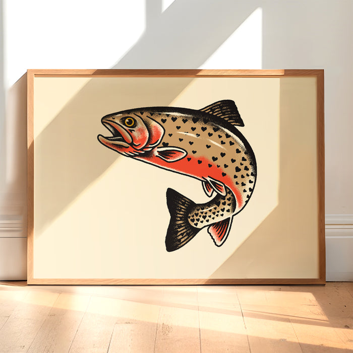 Rare Cutthroat Hearts Trout Giclée Print