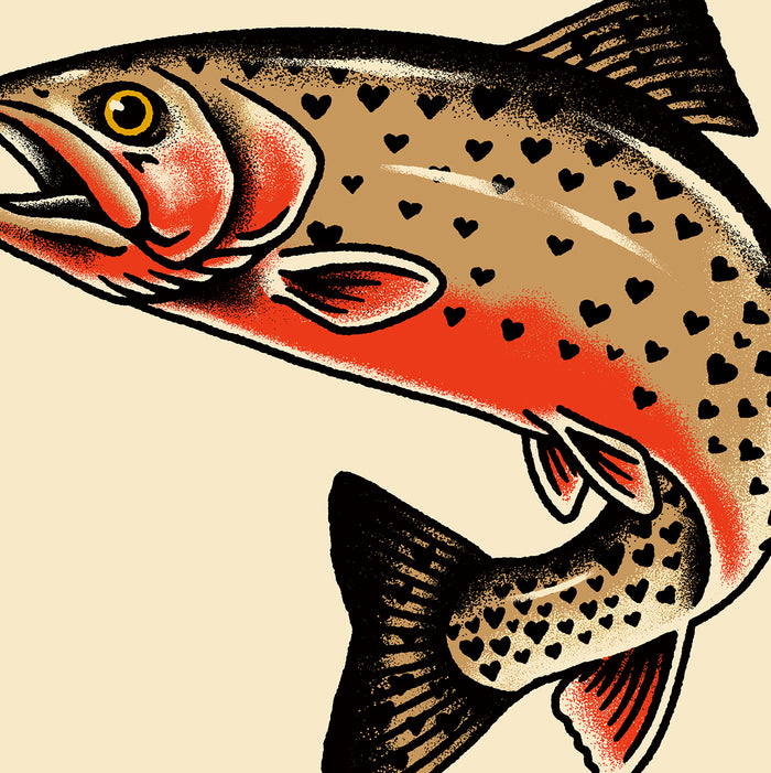 Rare Cutthroat Hearts Trout Giclée Print
