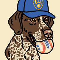 Playoff Pup Milwaukee German Shorthaired Pointer Giclée Print