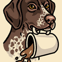 Coffee German Shorthaired Pointer Giclée Print