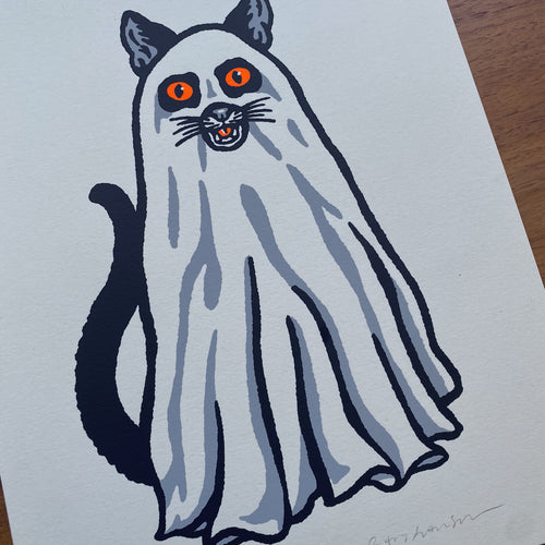 GHOST CAT - Signed 8x10in Print #431