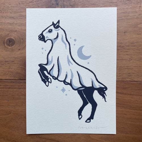 GHOST HORSE - Signed 5x7in Print #433