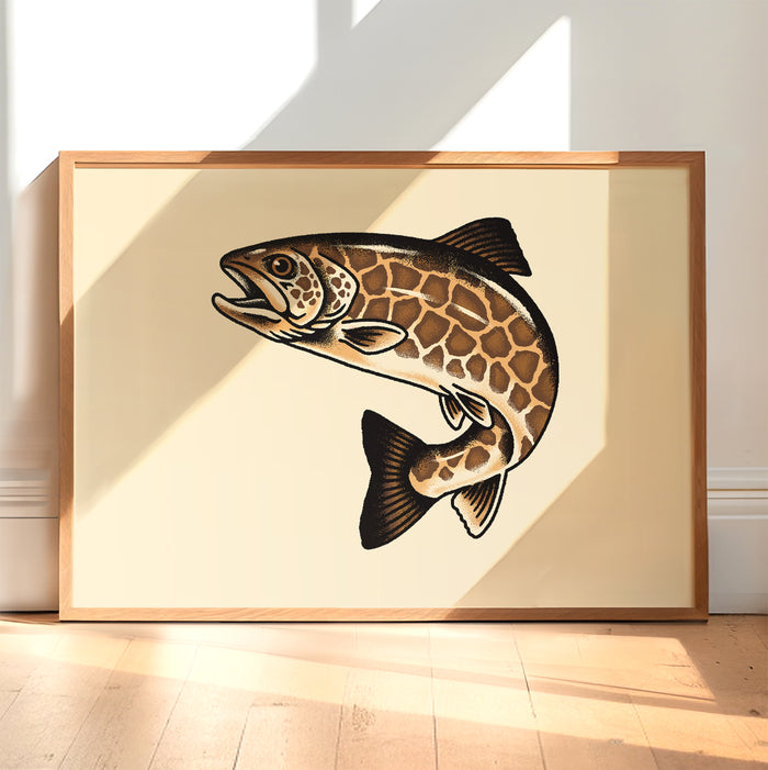 Rare Giraffe Trout Giclée Print