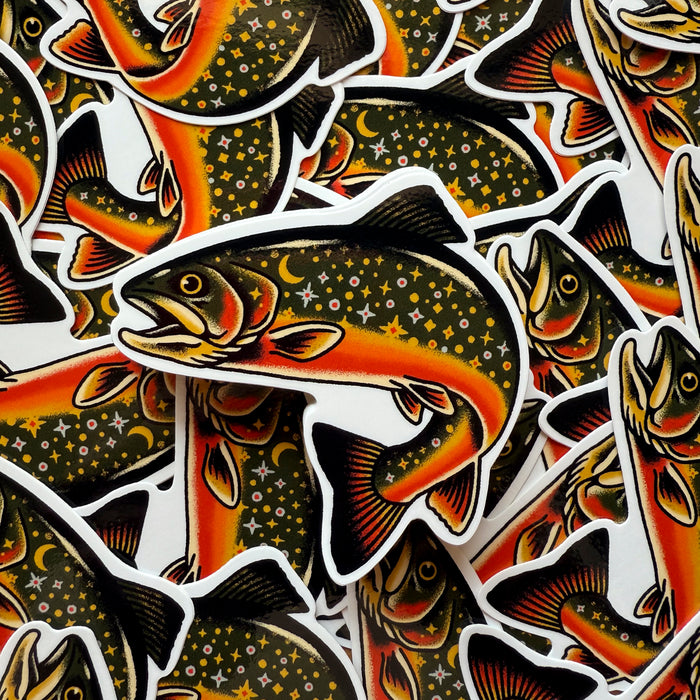 Rare Star Trout Glossy Sticker