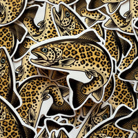 Rare Leopard Trout Glossy Sticker