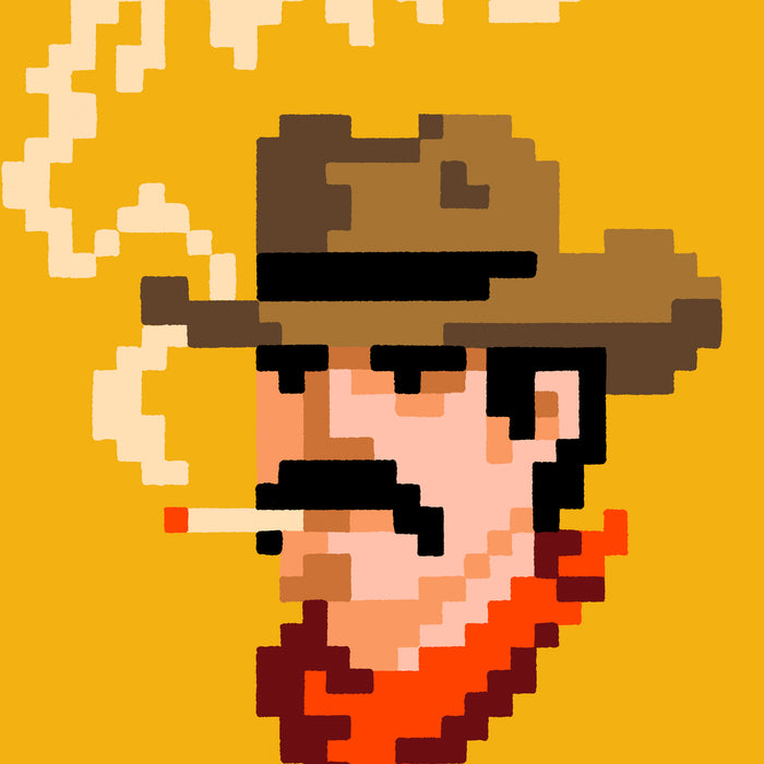Pixel Cowboy Giclée Print