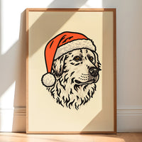 Great Pyrenees Christmas Giclée Print