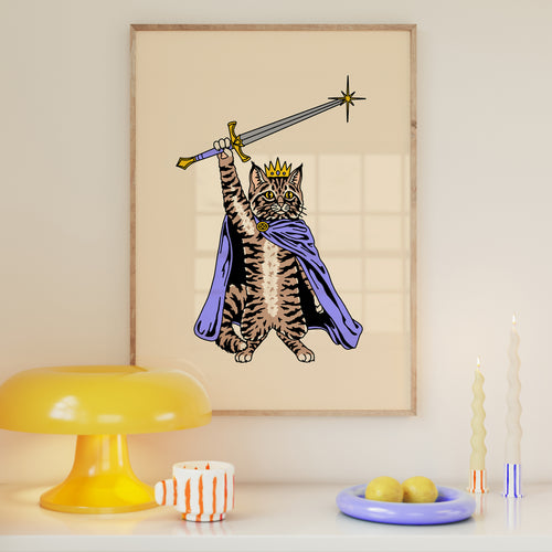 Royal Cat Print (Made to Order)