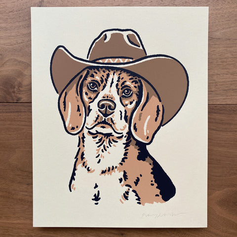 Greyhound Cowdog Print (Made to Order)