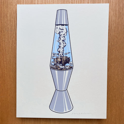 Bison Lava Lamp - Signed 8x10in Print #459