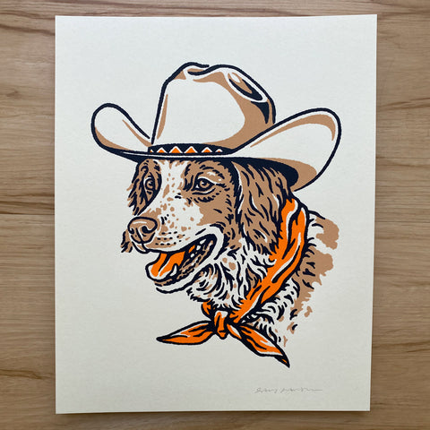Bernese Mountain Dog Cowdog - 8x10 Print #306