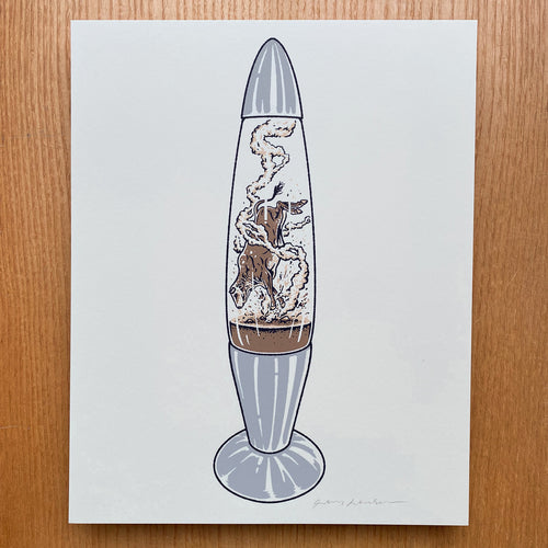 Bull Lava Lamp - Signed 8x10in Print #458