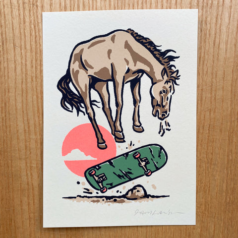 GHOST HORSE - Signed 5x7in Print #433