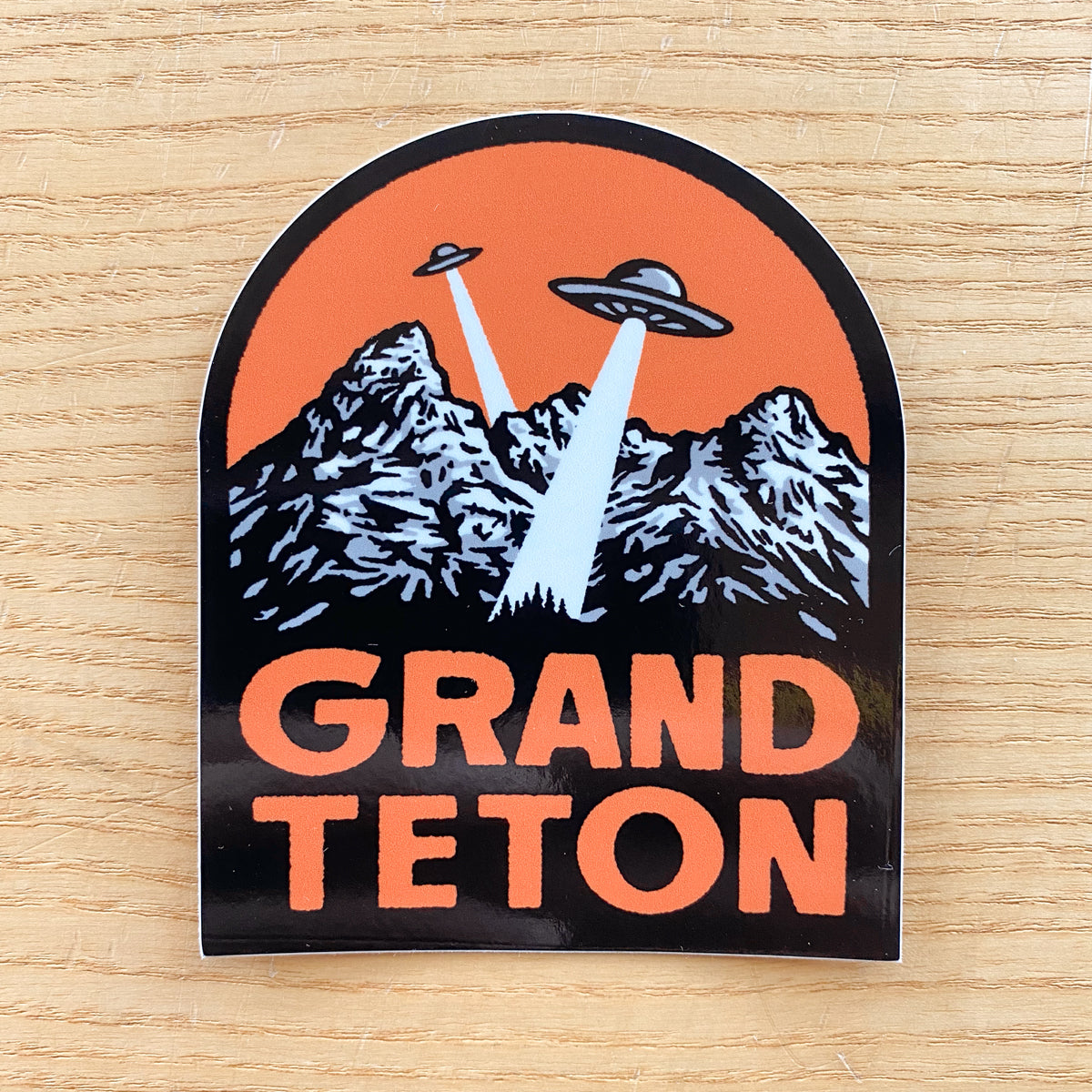 Grand Teton UFO Sticker