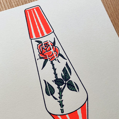 Rose Lava Lamp - Signed 8x10in Print #453