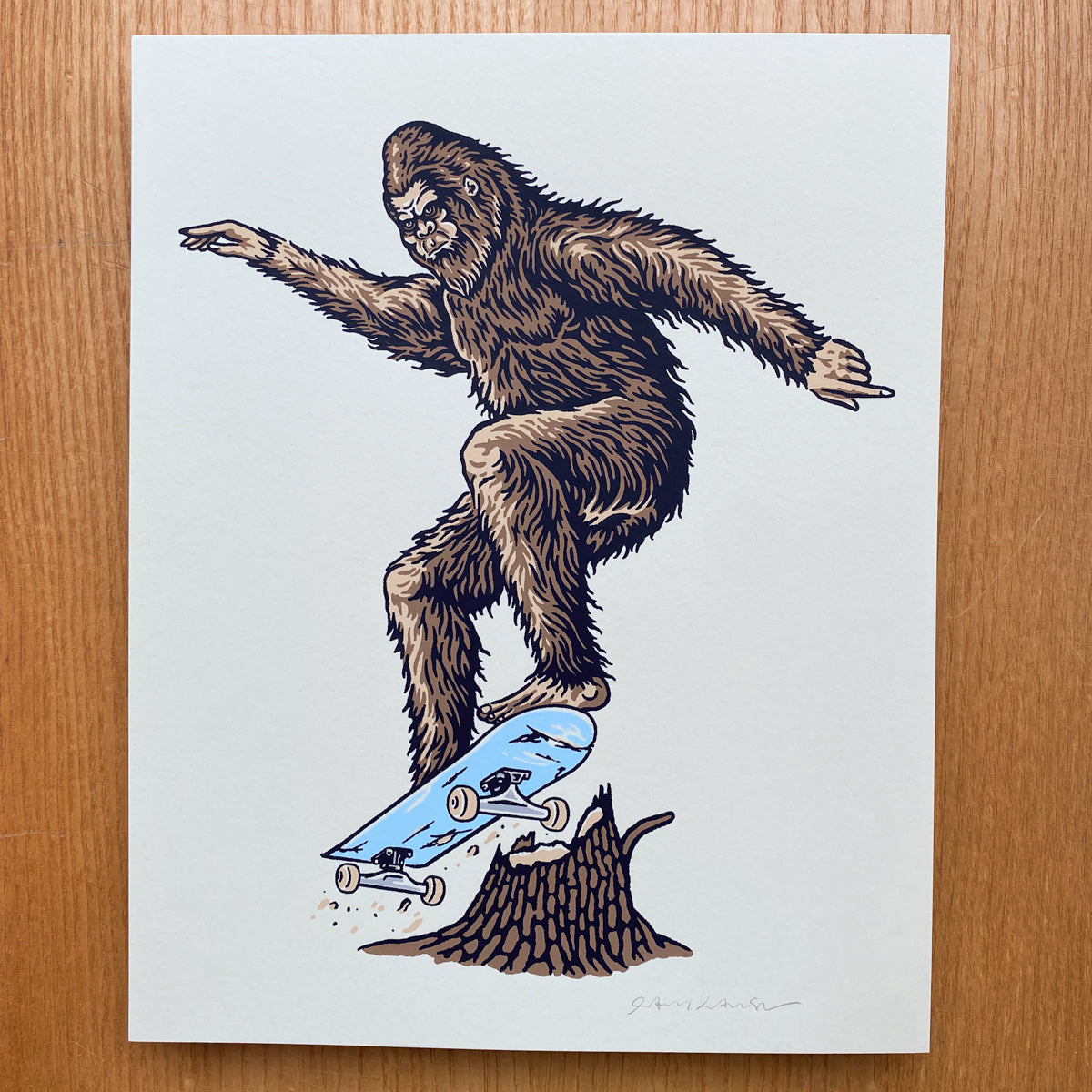 Skatesquatch - Signed 8x10in Print #460